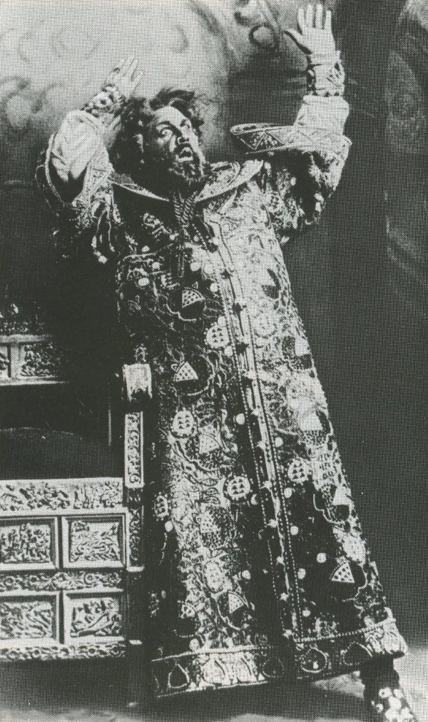 Ф. И. Шаляпин в роли Бориса Годунова. Большой театр, 1912 год