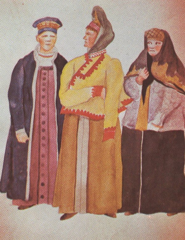 Эскиз художника К. Ф. Юона к опере «Хованщина» в постановке Большого театра, 1939 год. Стрелецкие жёны